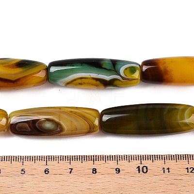 Natural Agate Dyed Beads Strands G-T138-230G-1