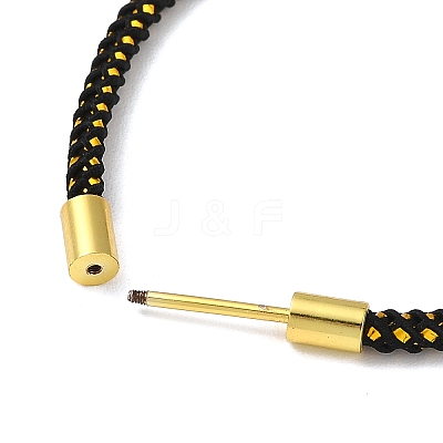 Braided Nylon Cord Bracelet Making MAK-L043-01G-09-1
