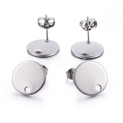 Non-Tarnish 304 Stainless Steel Stud Earring Findings LS-X-STAS-K184-01-03P-1
