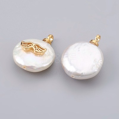 Natural Cultured Freshwater Pearl Pendants PEAR-F008-21G-1