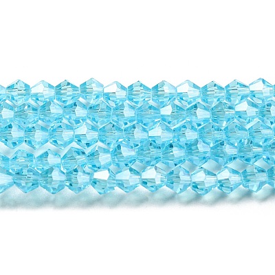 Transparent Electroplate Glass Beads Strands EGLA-A039-T3mm-A20-1