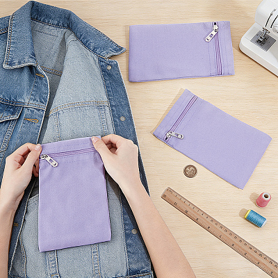 Canvas Cloth Zipper Bags ABAG-WH0077-09B-01-1