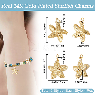 8Pcs 2 Style 304 Stainless Steel Pendants STAS-BBC0004-51-1
