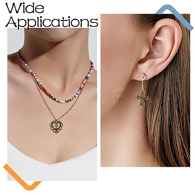 100 Pcs 20 Styles Tibetan Style Alloy Pendants FIND-CJ0003-90-1