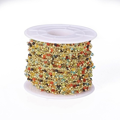 Handmade Seed Beaded Chains CHC-N016-06I-1