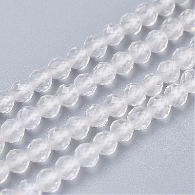 Natural Quartz Crystal Beads Strands G-D166-B-3mm-1
