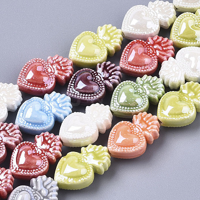 Handmade Porcelain Beads X-PORC-T005-005-1