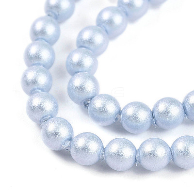 Baking Paint Pearlized Glass Pearl Bead Strands HY-N002-3mm-C04-1