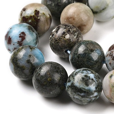 Natural Larimar Beads Strands G-P524-A02-04-1