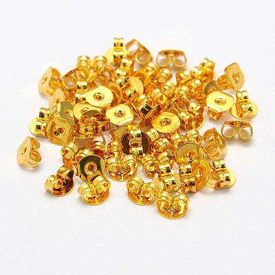 Brass Ear Nuts KK-M163-02-NR-1