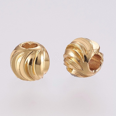 Brass Spacer Beads X-KK-G312-01G-4mm-G-1