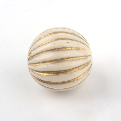 Round Plating Acrylic Beads PACR-Q102-51A-1