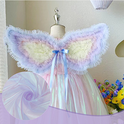 Laser Polyester Mesh Fabric for DIY Crafts DIY-WH0888-06B-1