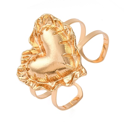 Alloy & Iron Cuff Bangles for Women BJEW-F501-04KCG-1