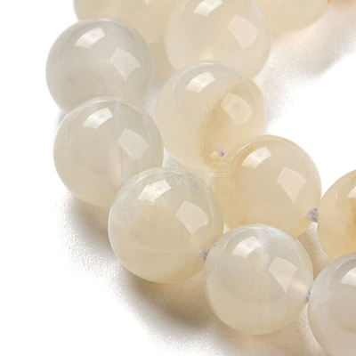 Natural White Moonstone Beads Strands G-I268-A-8mm-01-1
