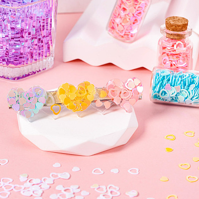 125G 5 Colors Plastic Sequins Beads PVC-TA0001-05B-1