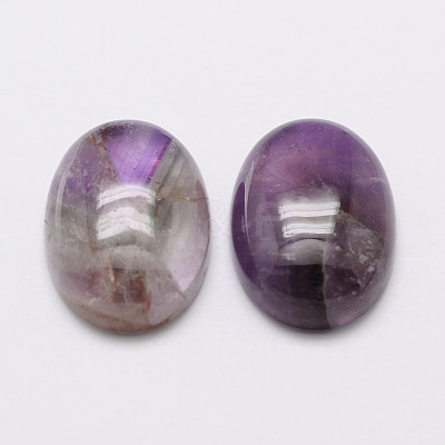 Oval Natural Amethyst Cabochons G-K020-18x13mm-03-1