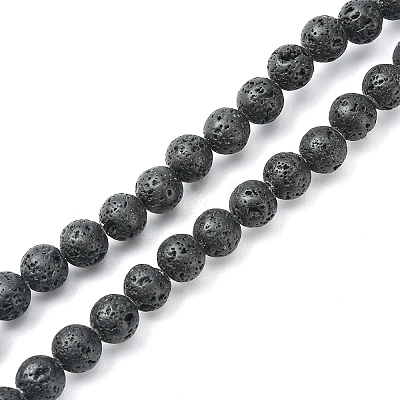 Natural Lava Rock Beads Strands G-YW0002-07-1