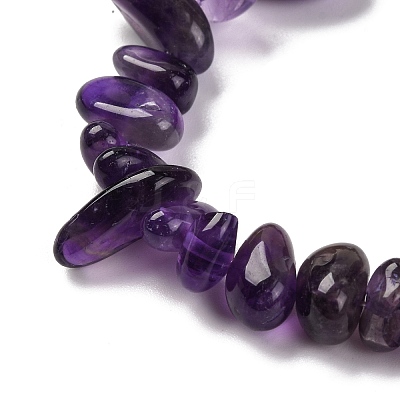 Natural Amethyst Chip Beads Strands G-L607-A01-01-1
