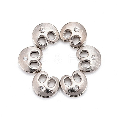 Letter Slider Beads for Watch Band Bracelet Making ALRI-O012-B-NR-1