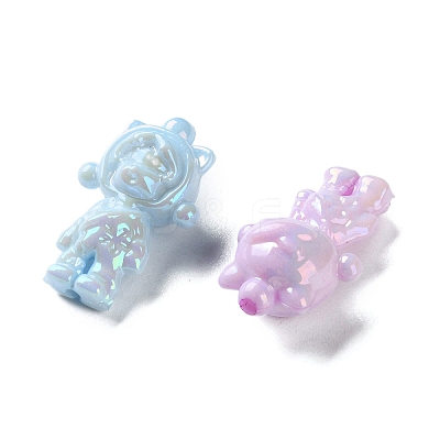 Opaque UV Plating Acrylic Beads PACR-D288-26-1