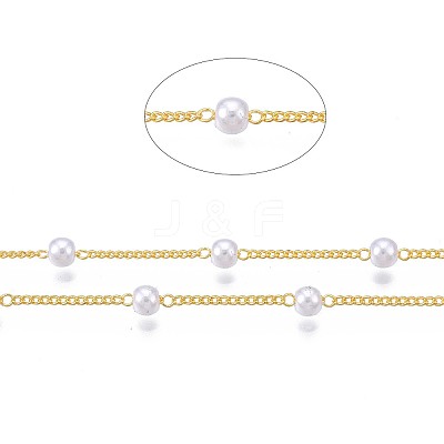 Handmade Brass Chains CHC-WH0006-02G-1