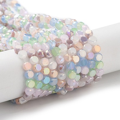 Electroplate Glass Beads EGLA-P056-01-1