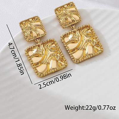 Alloy Stud Dangle Earrings for Women WG76519-01-1
