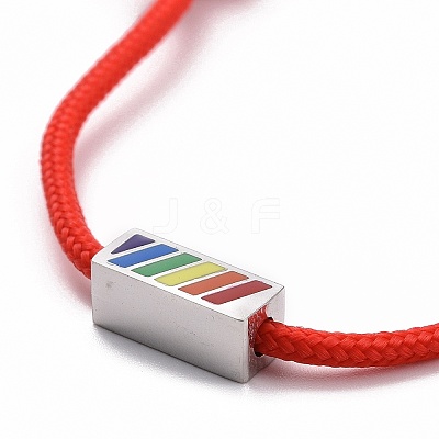 Rainbow Pride Bracelet LS-BJEW-F419-13A-1