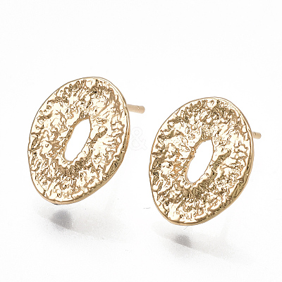 Brass Stud Earring Findings X-KK-S348-357-1
