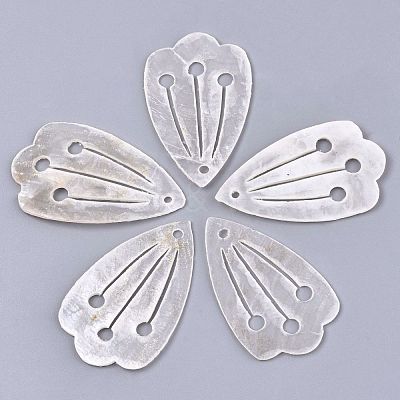 Natural Capiz Shell Pendants X-SHEL-N026-106-1
