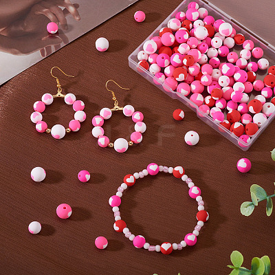 120Pcs 7 Colors Handmade Polymer Clay Beads CLAY-TA0001-93-1