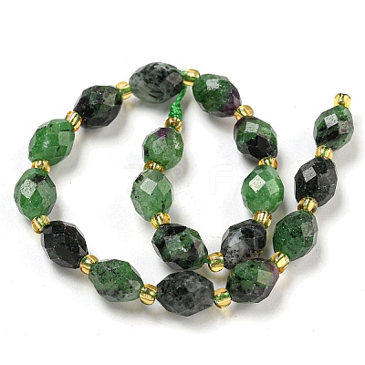 Natural Ruby in Zoisite Beads Strands G-N342-50-1