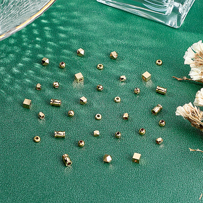 140Pcs 7 Style Brass Spacer Beads KK-PH0001-09-1
