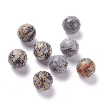 Natural Map Stone Beads G-D456-01-1