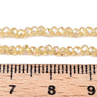 Electroplate Glass Beads Strands EGLA-A044-T1mm-B03-1