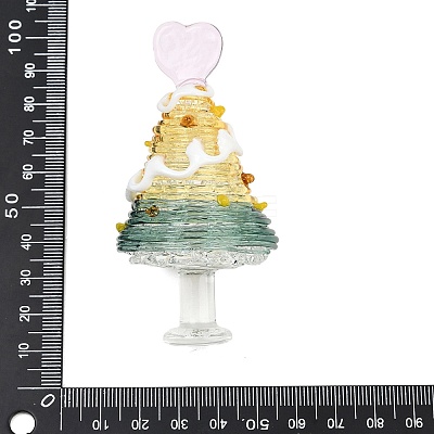 Handmade Lampwork Christmas Tree Ornaments LAMP-C026-06B-1