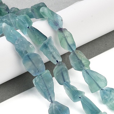 Raw Rough Natural Fluorite Beads Strands G-G116-B03-01-1