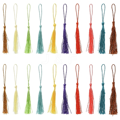 80Pcs Polyester Tassel Decorations DIY-YW0016-25A-1