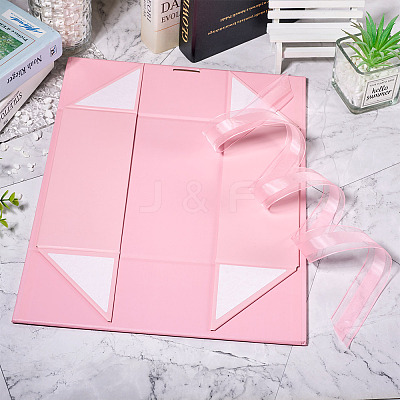 Rectangle Foldable Paper Gift Storage Boxes AJEW-TAC0035-07C-1