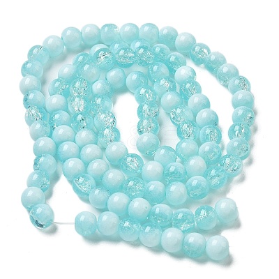 Crackle Glass Beads Strands GLAA-U001-8mm-08-1