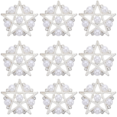 16Pcs Alloy Rhinestone Shank Buttons BUTT-GF0003-69-1