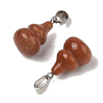 Synthetic Goldstone Pendants G-B127-03P-09-1