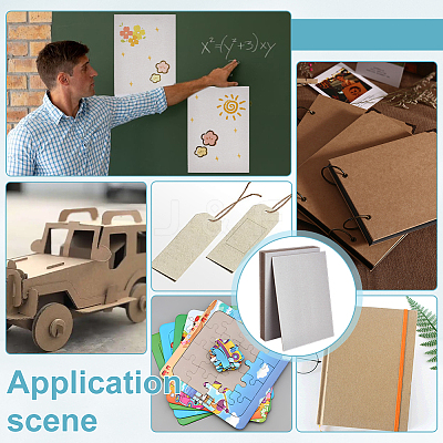 Rectangle Paper Boards LS-AJEW-WH0348-734C-1