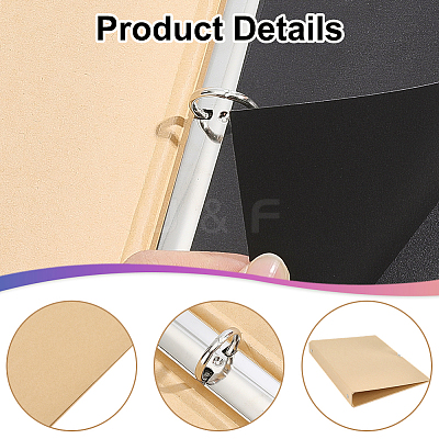 Paper 3-Ring Binder Cover AJEW-WH0643-051-1