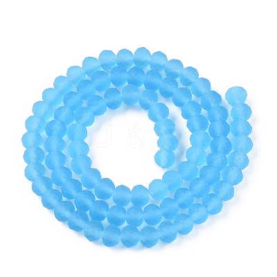 Transparent Glass Beads Strands LS-EGLA-A044-T6mm-MD08-1