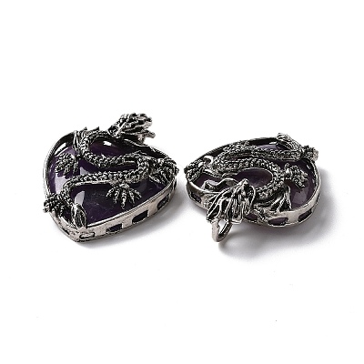Natural Amethyst Pendants G-A207-04AS-04-1