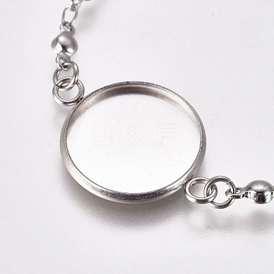 Tarnish Resistant 304 Stainless Steel Bracelet Making STAS-L248-001P-1