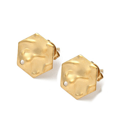 304 Stainless Steel Stud Earring Finding STAS-V015-31B-G-1