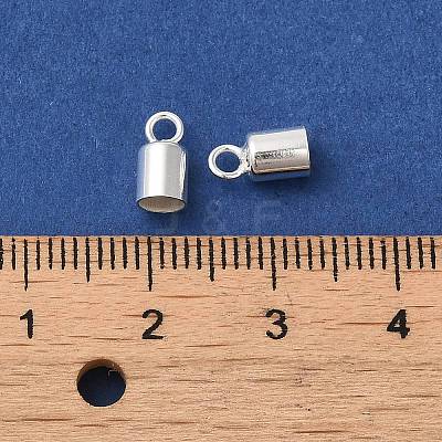 925 Sterling Silver Cord Ends STER-F032-09S-3.5mm-1